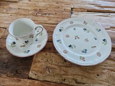 Villeroy&Boch Petit Fleur Kaffee Gedeck  3teilig Tasse Untertasse Kuchenteller