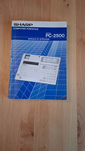 Sharp 2500 handbuch - pc, /