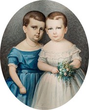 Julius Geissler Miniatur Kinderporträt Biedermeier sign Aquarell Anfang 19 Jhd