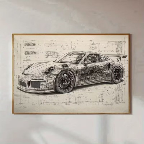 Leinwanddruck porsche - leinwanddruck,
