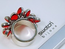 Swatch Bijoux :  Ring mit roten Herzen (tiefrot), Love Explosion  - *NEU, in OVP