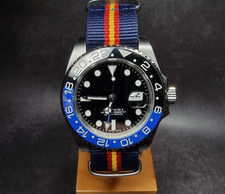 Einzelstk GMT 40mm L904 Edelstahl Saffirglas hochwertiges Werk Automatik DEFEKT