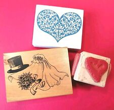3 Stempel, Motiv, Hochzeit, Liebe, Würfel Herz, Brautpaar, Stempelgalerie, LaBla