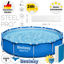 Bestway Steel Pro Pool Schwimmbecken Gartenpool Aufstellpool 366 x 76 ohne Pumpe