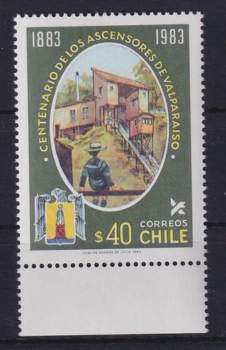 Chile 1983 standseilbahn - standseilbahn, in