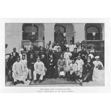 INDIEN The Parsee Chief Ehegericht - antiker Druck 1895