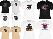  Rottweiler Motiv T-Shirt - Hunderassen T-Shirt Zeichnung Rottweiler Welpenmotiv