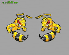 Böse Biene 50mm Aufkleber