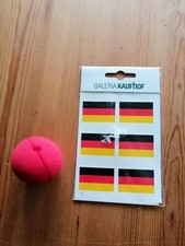 Clownsnasen rot Schaumstoffnase Faschingsnase + Tattoo Deutschland Karneval