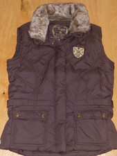 Super schöne EURO STAR REITWESTE in schokobraun mit Fellkragen, Gr. M, NEU!