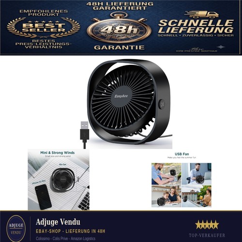 Easyacc usb tischventilator - easyacc,
