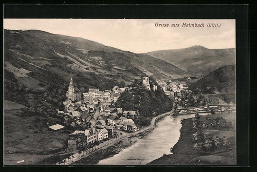 Ansichtskarte heimbach - ansichtskarte,