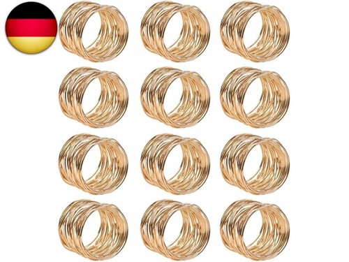 12pcs serviettenringe gold - 12pcs,