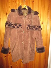Echt ledermantel wildleder - ,