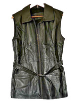 Damen Echt Leder Weste mit