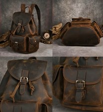 Brown Leather Backpack -