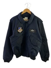 HOUSTON CWU-36 Fliegerjacke, XL, Nylon, Marineblau, Einfarbig, MIL-J-833828