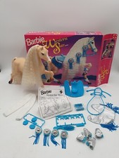 Barbie pferd horse western - /,