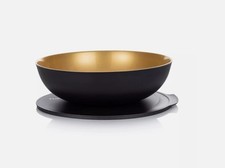 Tupperware C152 Allegra 3,5 l Schüssel Servierschale  schwarz gold NEU Salat