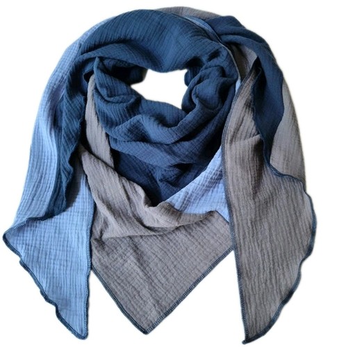 Xxl musselin dreieck - musselin, blau