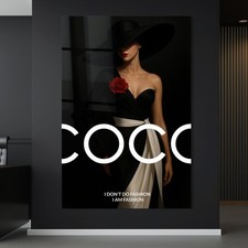 ✅ WANDBILD LUXUS COCO FRAU