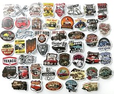 Stickerbomb 50x Hot Rod Retro