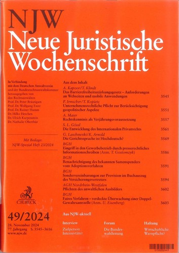 Njw 2024 neue juristische - njw,