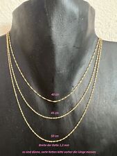 Goldkette 585 Singapurkette 45 cm 1,2 mm 14 karat