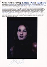 Autogramm - Nadja Abd el Farrag