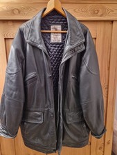 Lederjacke, Größe 54, schwarz, Marke MONTES, Original Leder, Herbst/Winter