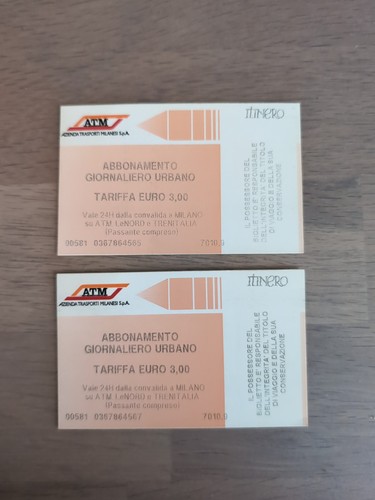 Fahrkarte ticket metro - 2x,