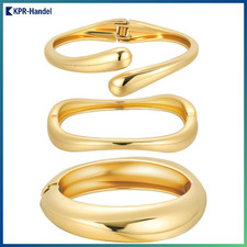 Gold Armreifen für Frauen 2er