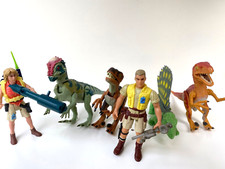 The Lost World Jurassic Park 4 Dinos und 2 Figuren I 1993-1997 I Kenner