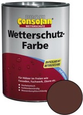 Profi Consolan Wetterschutz-Farbe Braun 10,0 L