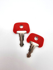 2x SCHLÜSSEL JUNGHEINRICH 702 ROT ELEKTRO STAPLER ZÜNDSCHLÜSSEL 702 MIC KOMATSU
