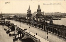 CPA AK Berlin Oberbaumbrucke mit Hochbahn GERMANY (930891)