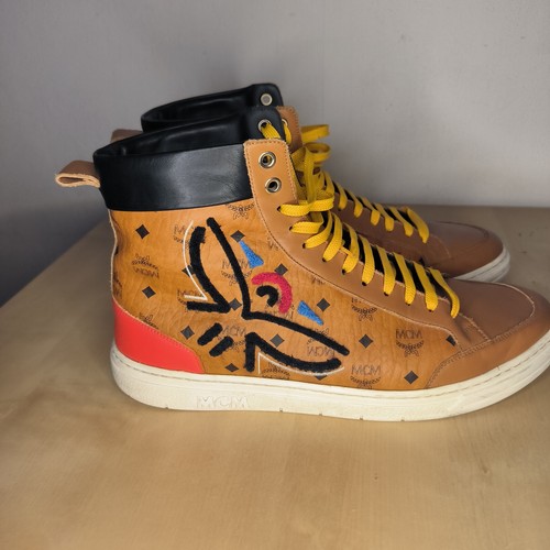 Mcm high top sneaker braun - mcm,