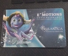 Europa Park Rust EMOTIONS Gutscheinkarte LA CARTE CADEAU GIFTCARD Geldkarte Rula