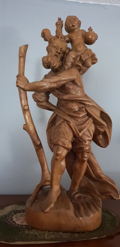 Holzfigur heiliger - holzfigur,,