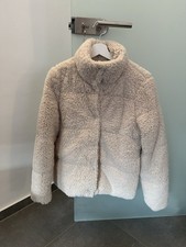 VERO MODA Jacke Teddy Plüsch S Elfenbein/beige NEU