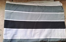 Baumwolljersey grau gestreift