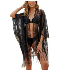 Kimono Strand Boho aus Spitze