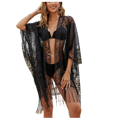 Kimono strand boho aus spitze - strand,