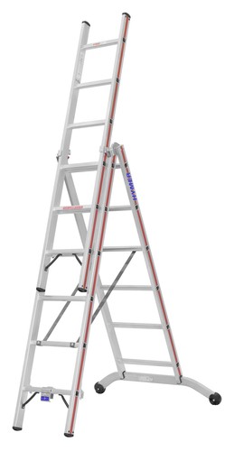 Mehrzweckleiter dreiteilig - mehrzweckleiter,,