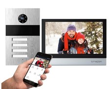 TMEZON 1080P WLAN Video Türsprechanlage Türklingel lage mit10" Touch Monitor