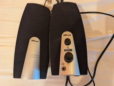 PC Lautsprecher Trust Mila 2.0 schwarz silber Musikboxen Computer TOP Zustand