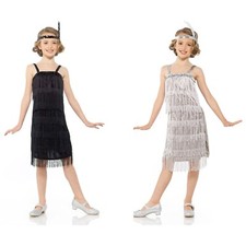 Kinder Mädchen Flapper Kleid