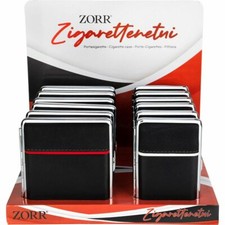 Zigarettenetui " SWR " 2 Varianten, Metall/PU-Leder, Zorr