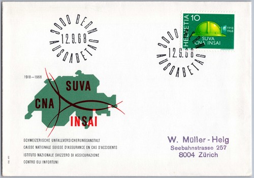 Schweiz fdc bern 1968 - schweiz,