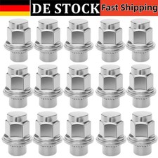 24x CHROM Radmuttern Flachbund